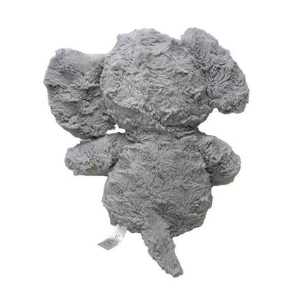 Spark Create Imagine Elephant Gray Teal Plush Stuffed Toy Rattle Crinkle 15 Inch - Picture 4 of 8